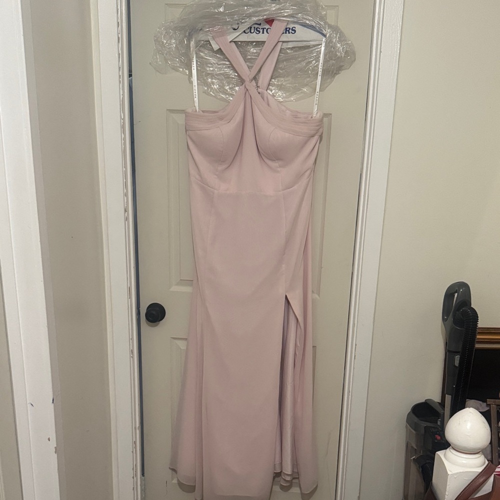 Azazie Rue in Blushing Pink